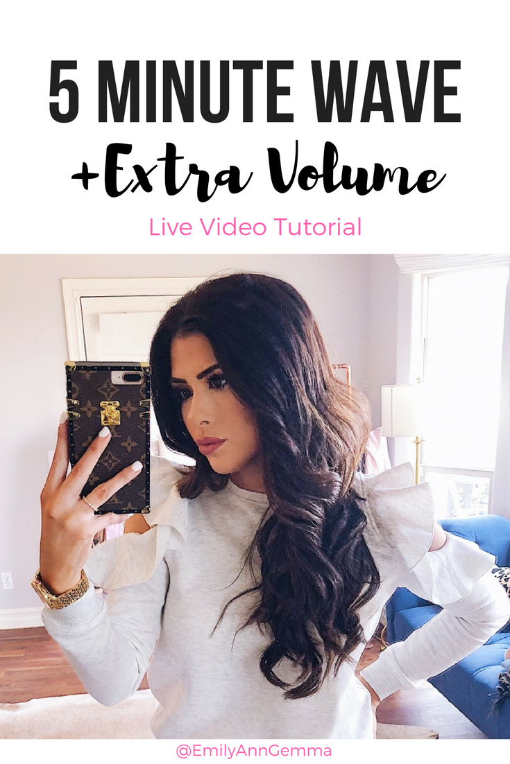 5 Minute Wave + Extra Volume Tutorial | LIVE VIDEO! | The Sweetest Thing -   11 hair Waves volume ideas