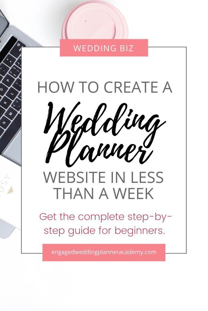 How to Create a Website in Less Than a Week | Engaged Wedding Planner Academy -   12 Event Planning Career ideas