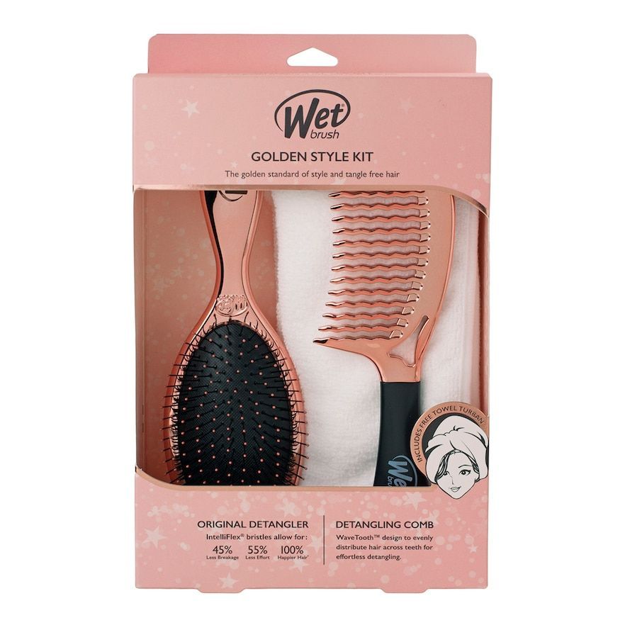Wet Brush Rose Gold Tone Comb Set -   13 brush up hairstyles Women ideas
