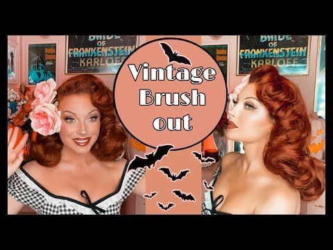 Vintage Hair Brush Out Tutorial -   13 brush up hairstyles Women ideas