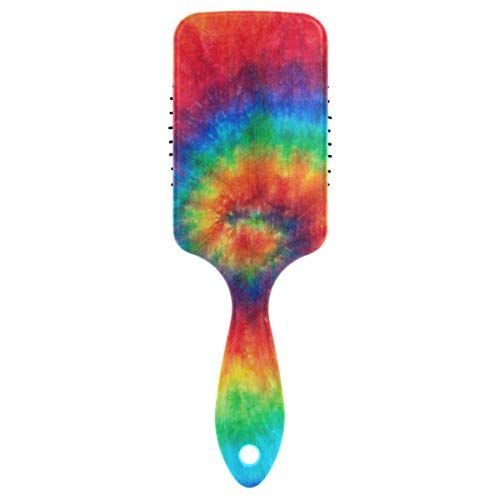 Hair Brush for Women Girl, Rainbow Tie Dye Detangling Brush Air Cushion Comb for Wavy, Curly,... -   13 brush up hairstyles Women ideas