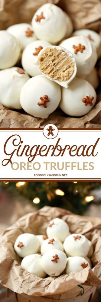 Gingerbread OREO Truffles -   13 holiday Pictures sweets ideas