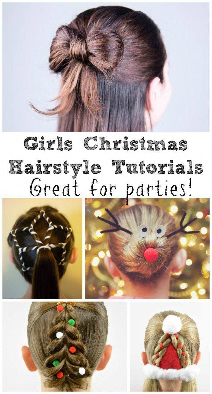 8 Festive Girls Christmas Hair Style Ideas with Tutorials - In The Playroom -   14 christmas hairstyles ideas
