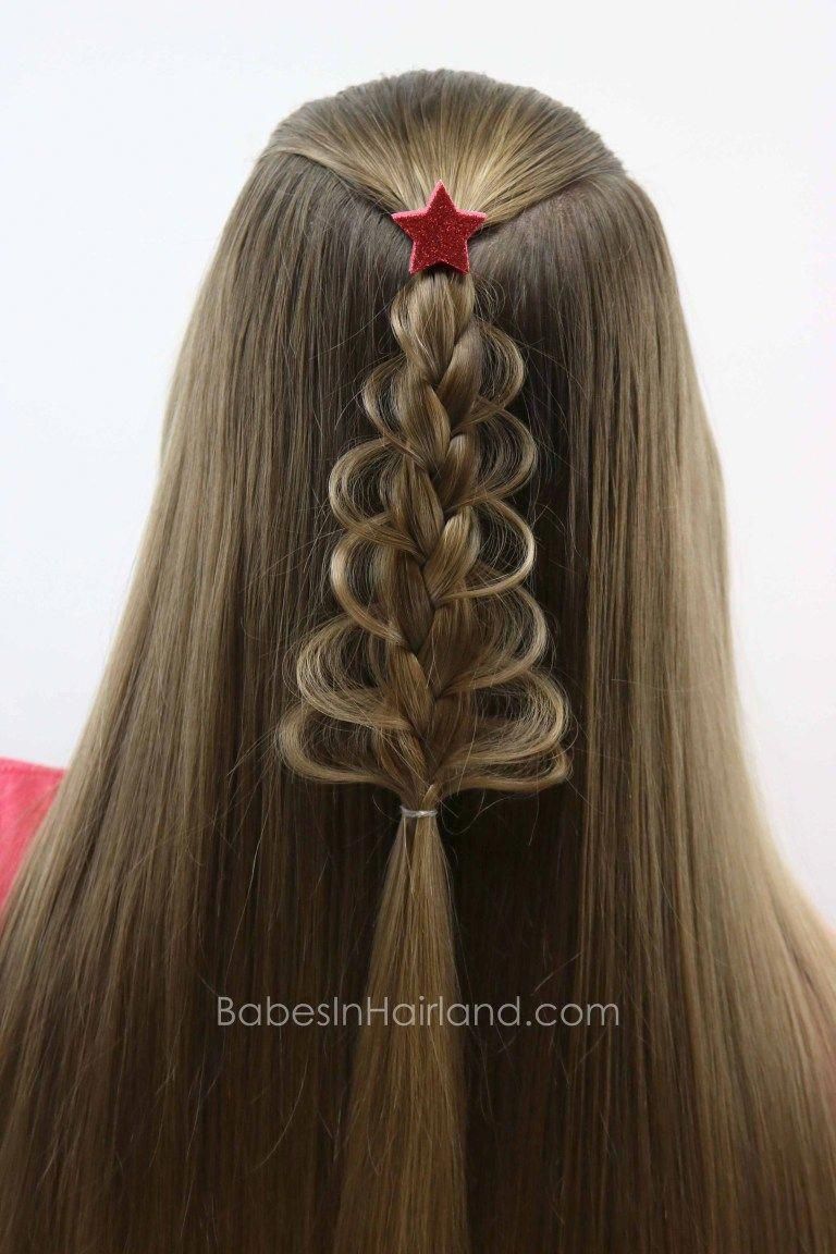 Christmas Tree Loop Braid - Babes In Hairland -   14 christmas hairstyles ideas