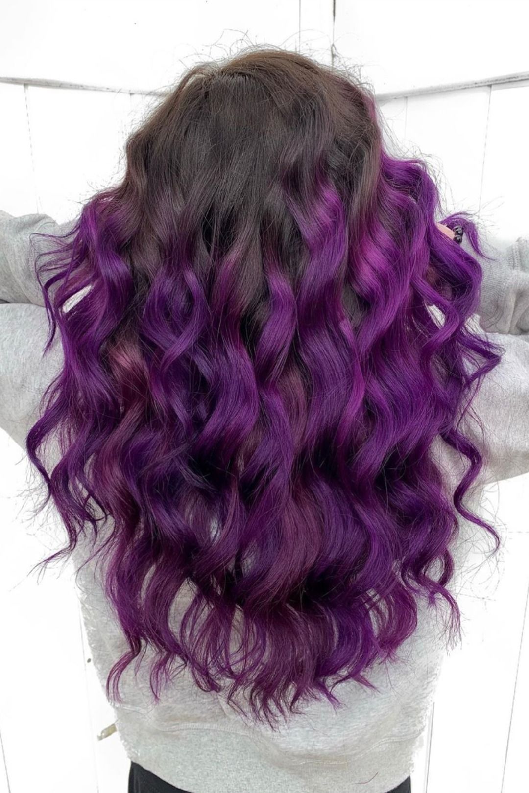 14 hair Purple brown ideas
