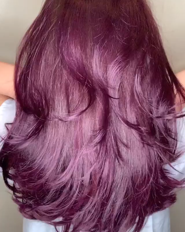 @edith_gaitan Leah's hair colored with @arcticfoxhaircolor -   14 hair Purple brown ideas