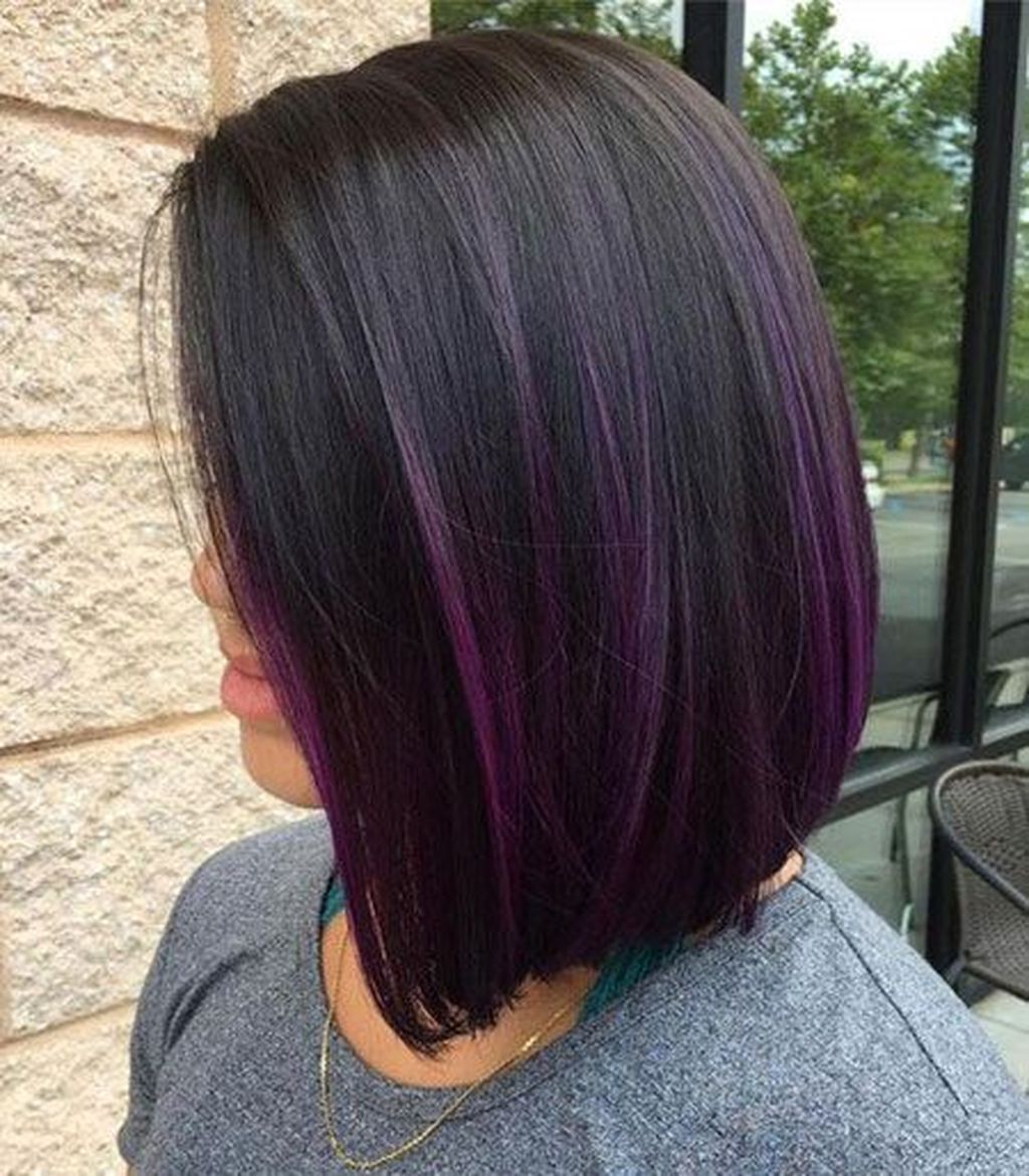 ‘Dark violet', el tono m?s sensual y misterioso de la temporada -   14 hair Purple brown ideas