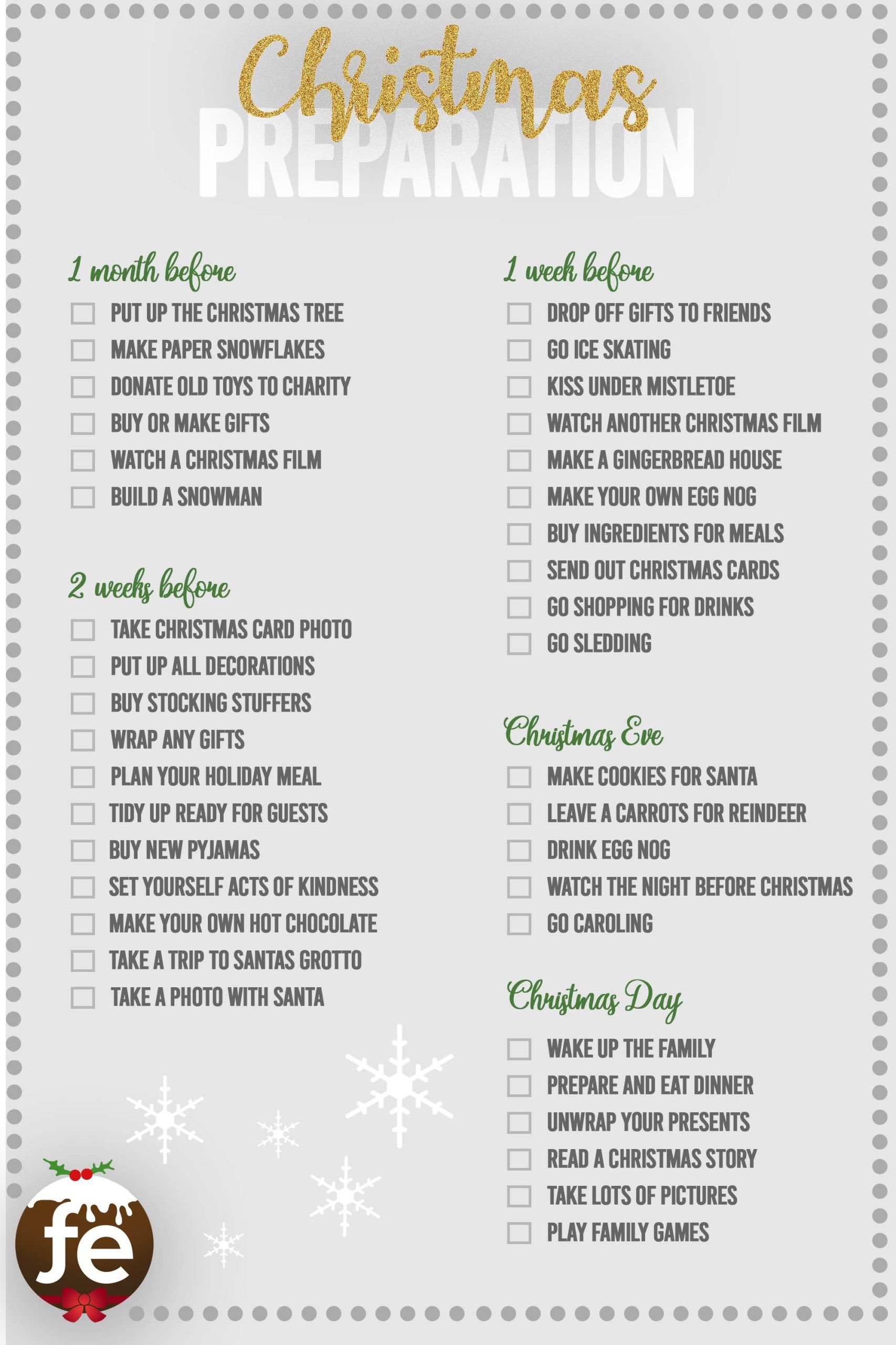 Christmas Preparation | Christmas Checklist -   14 holiday Checklist baby ideas