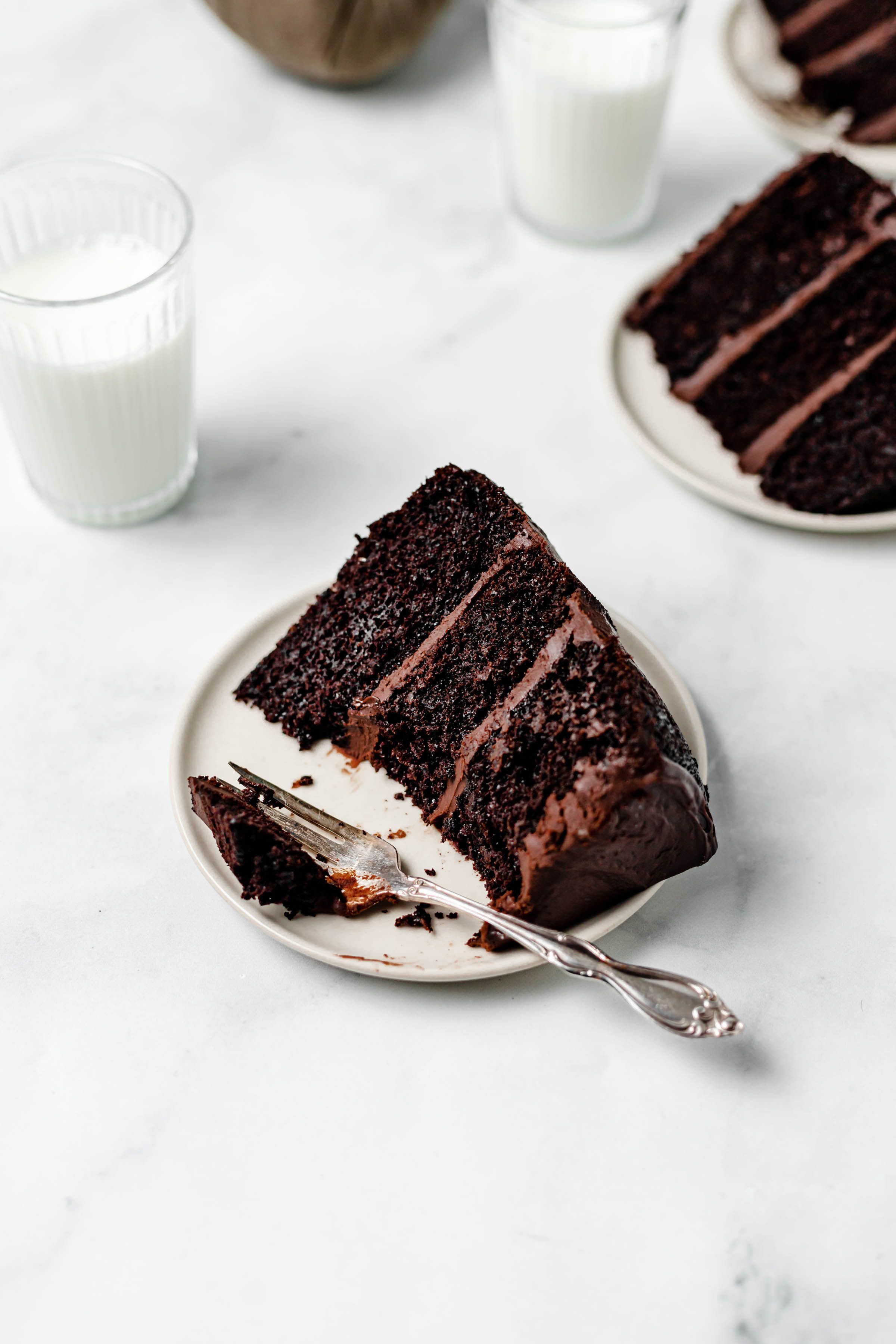 Perfect Triple Layer Chocolate Cake - Baked Ambrosia -   15 chocolate cake Aesthetic ideas