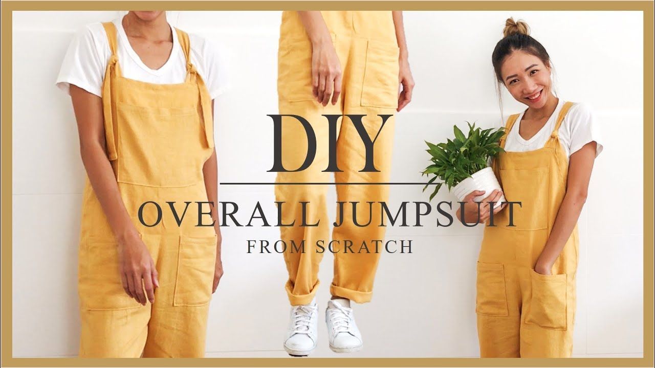DIY Overall jumpsuit from scratch - Step by step tutorial -   15 diy clothes design creative ideas