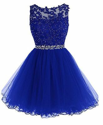 Short Homecoming Dress Bridesmaid Formal Party Club Cocktail Prom Dress Size6-20 -   15 dress Cortos azul ideas