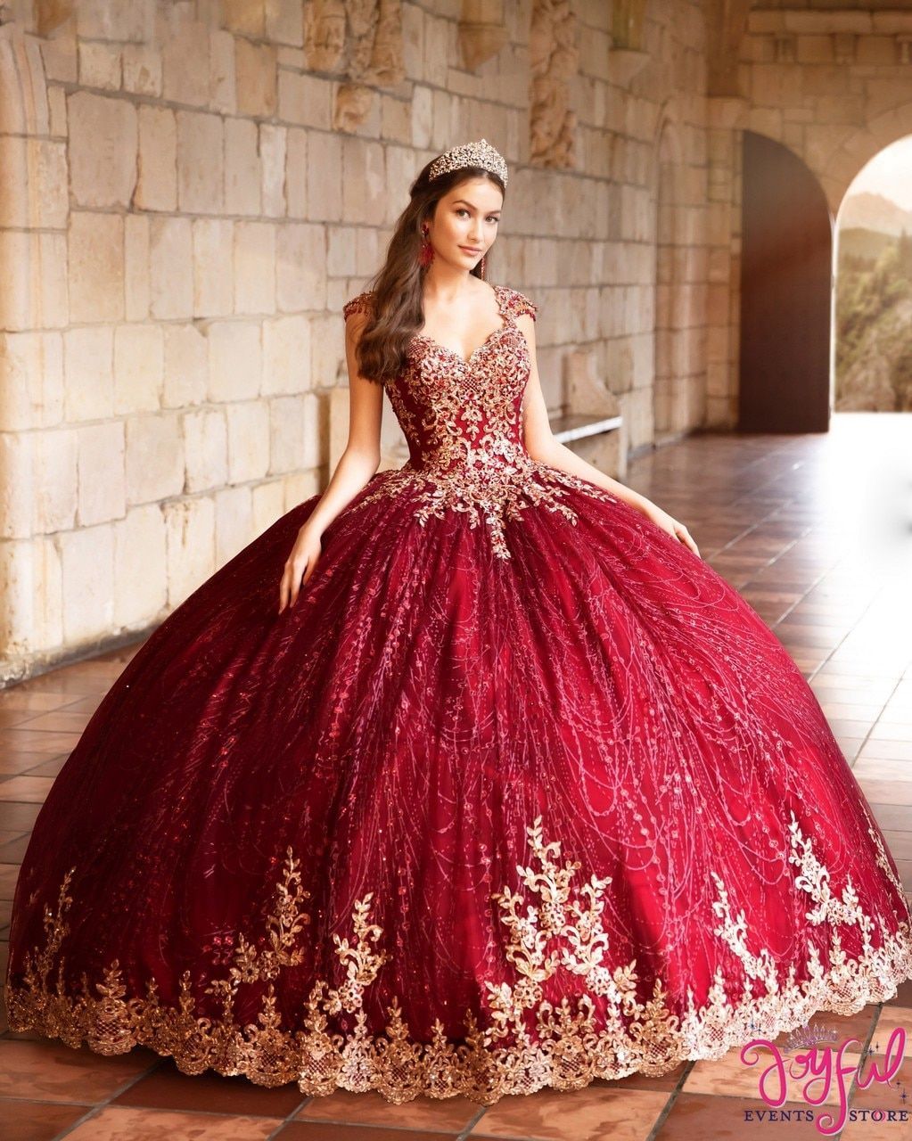 15 dress Quinceanera burgundy ideas