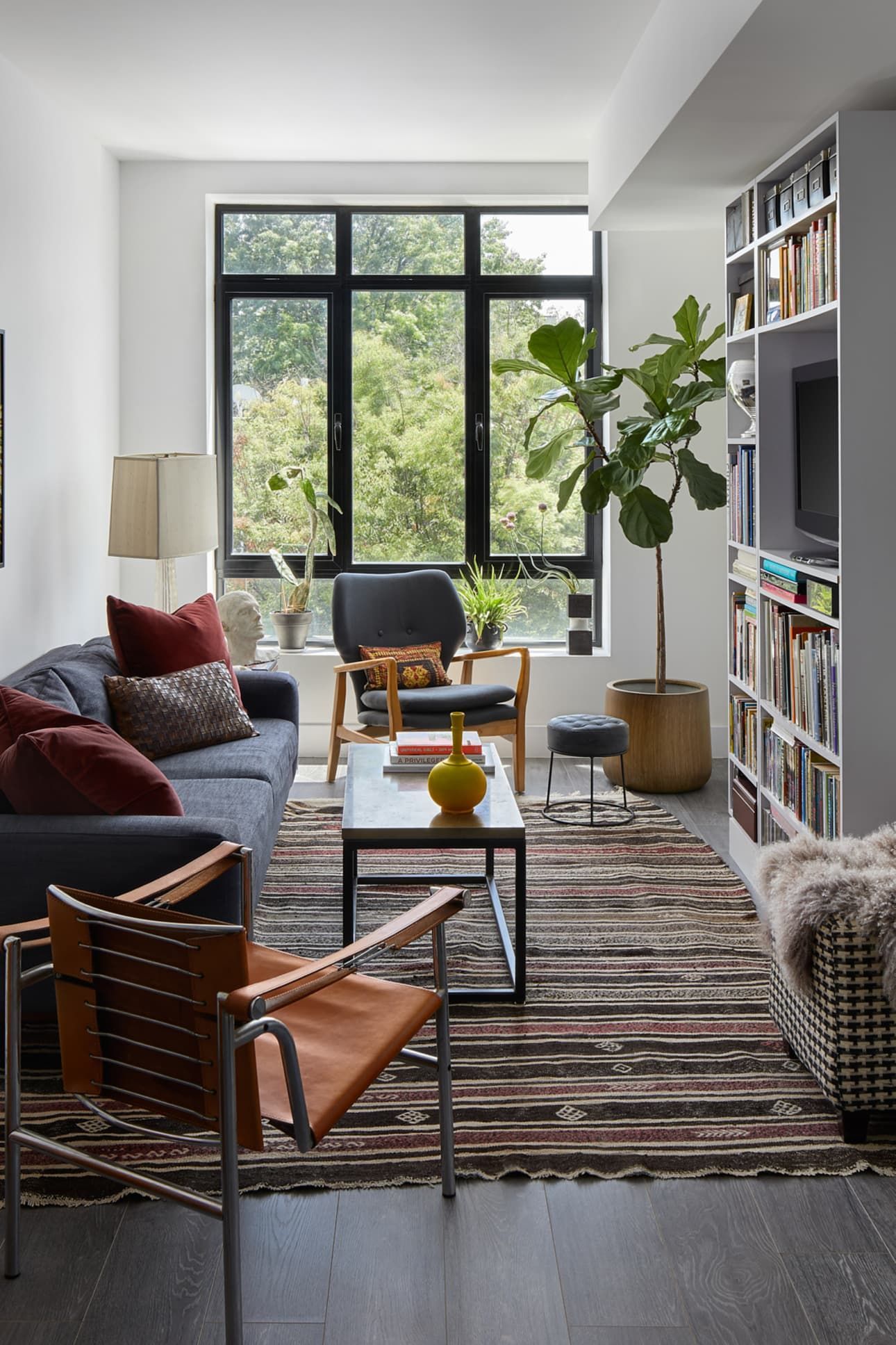 This Brooklyn Home Flawlessly Masters an Incredibly Long and Very Narrow Living Room -   15 room decor Simple apartment therapy ideas