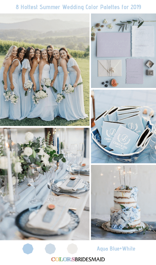 All 20+ Summer Wedding Color Palettes -   15 wedding Blue aqua ideas