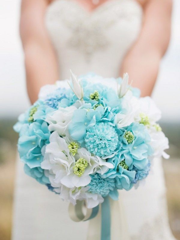 A White and Aqua California Wedding -   15 wedding Blue aqua ideas