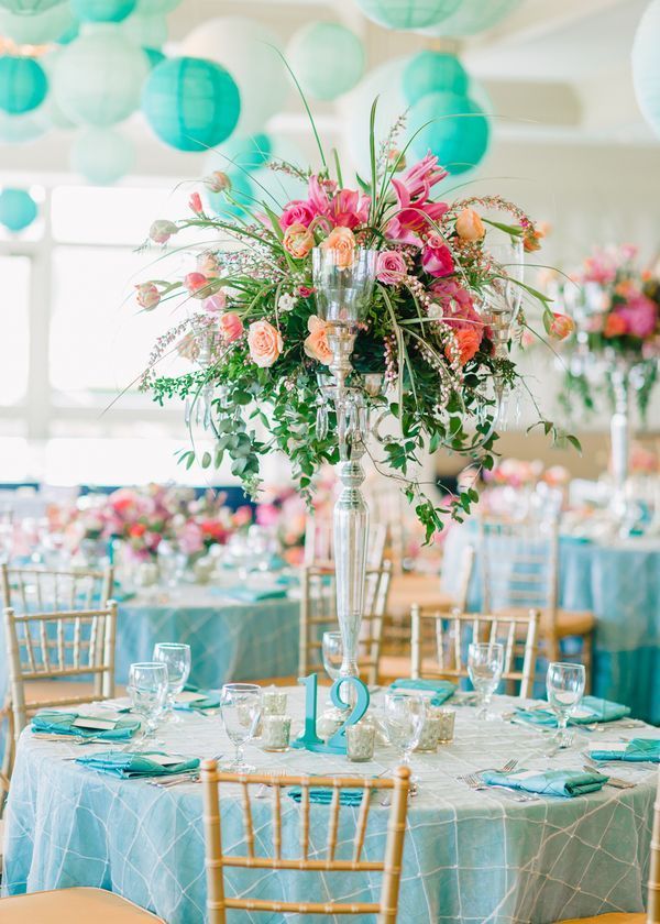 Aqua & Coral Myrtle Beach Spring Wedding -   15 wedding Blue aqua ideas