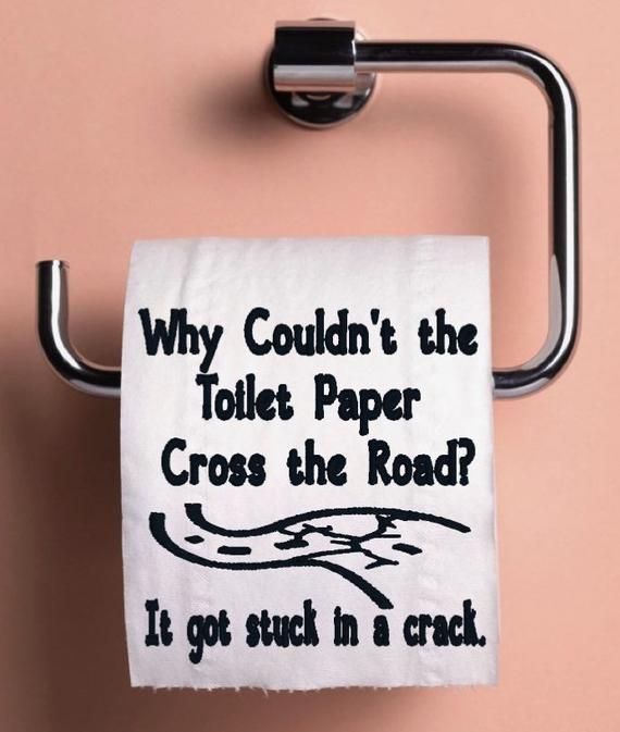 Gag Gift- Embroidered Toilet Paper Roll- Bathroom Decor by Beccas bows -   16 dad jokes ideas