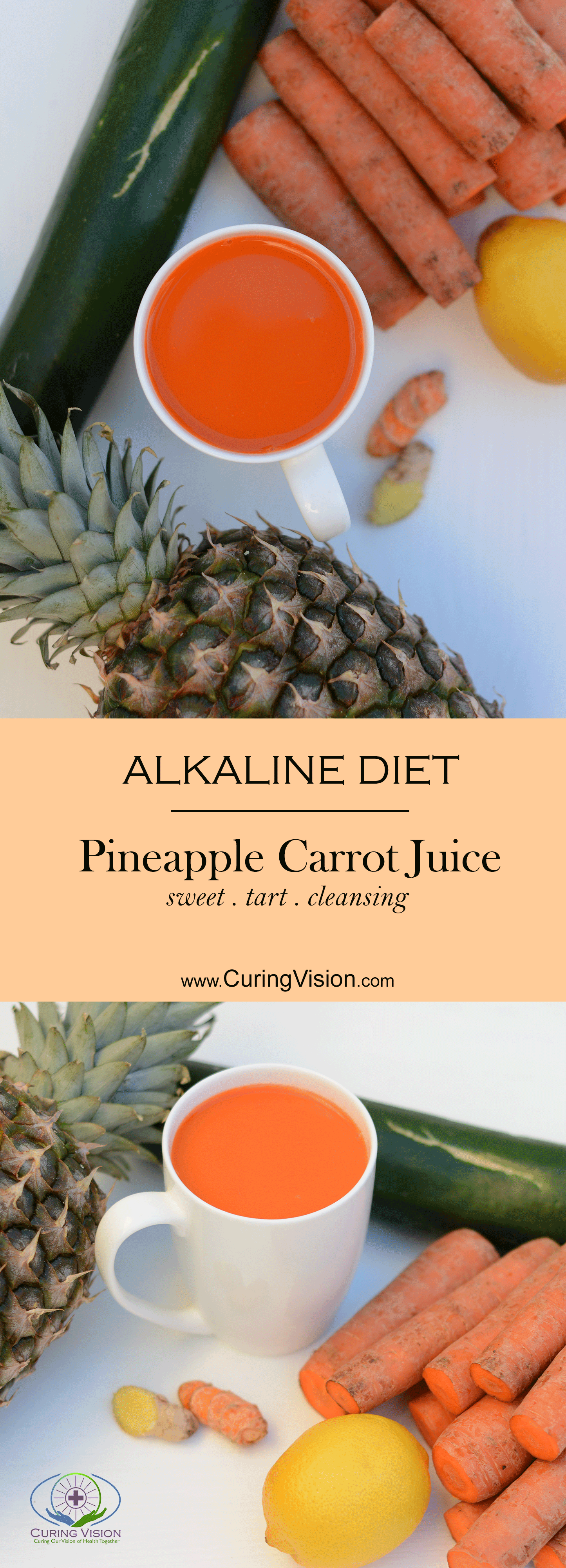Alkaline Diet Pineapple Carrot Juice -   16 diet Juice health ideas