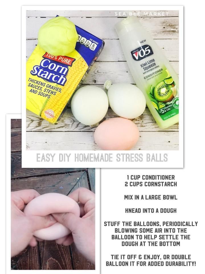 Easy DIY Homemade Stress Balls -   16 diy projects Dollar Store kids ideas