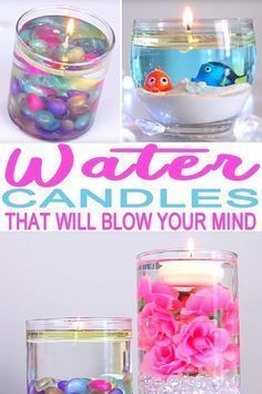 How To Make Water Candles | DIY Water Candle Project {Easy Craft} -   16 diy projects Dollar Store kids ideas