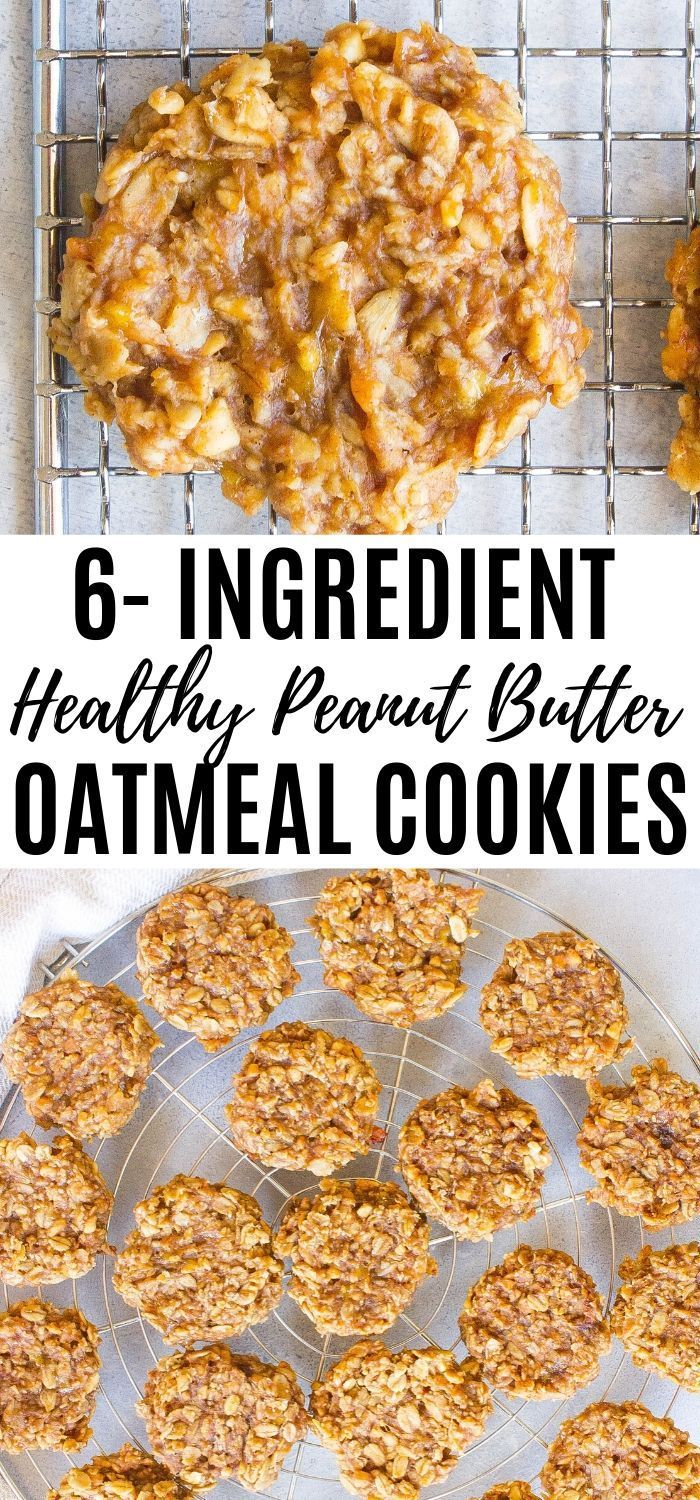 Healthy Peanut Butter Oatmeal Cookies - Kathryn's Kitchen -   16 peanut butter desserts Healthy ideas