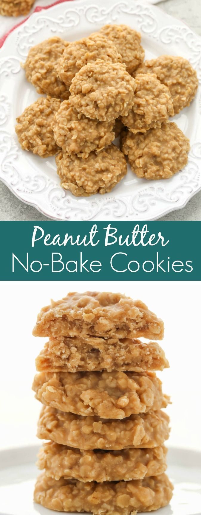 Peanut Butter No-Bake Cookies - Live Well Bake Often -   16 peanut butter desserts Healthy ideas