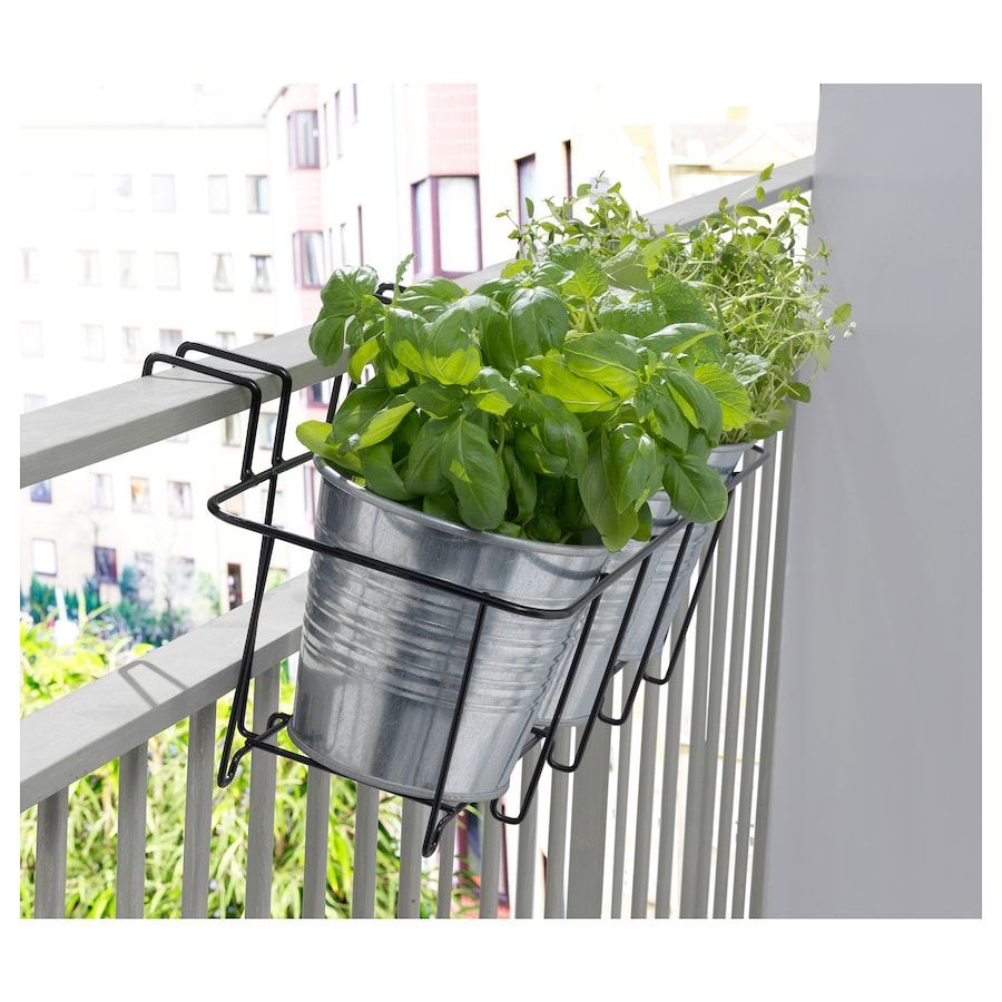 SVARTPEPPAR Plant pot holder, indoor/outdoor, black, Length: 17 ?