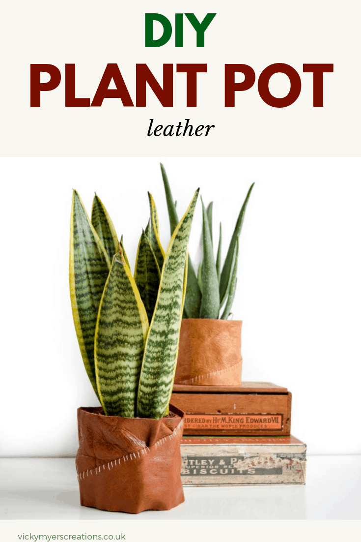 DIY leather plant pot holder · vicky myers creations -   16 plants Potted holder ideas