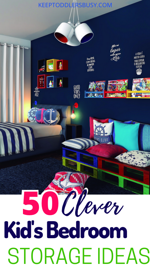 50 Clever Kid's Bedroom Storage Ideas You Won't Want To Miss -   16 room decor Kids awesome ideas