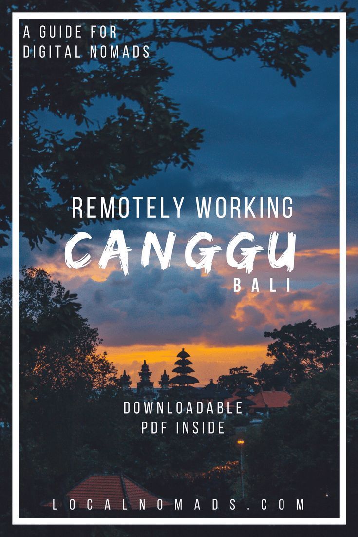 Canggu, Bali - A Local Guide for Digital Nomads – Local Nomads -   16 travel destinations Asia laptops ideas