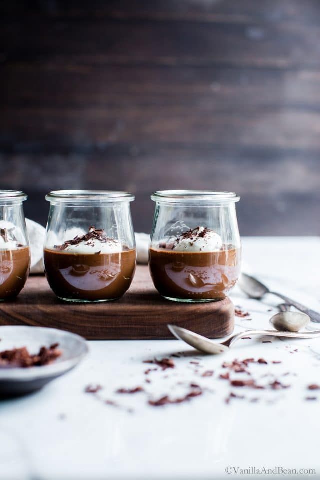 Chocolate Pots de Cr?me | Vanilla And Bean -   17 desserts Photography heavens ideas