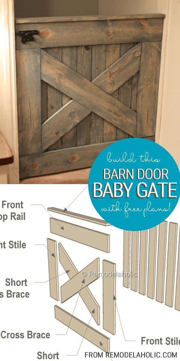DIY Wooden Barn Door Baby Gate Building Plans -   17 diy projects Wooden awesome ideas