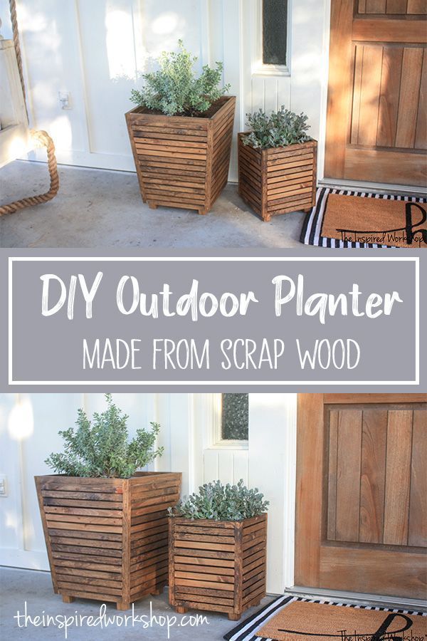 DIY Scrap Wood Outdoor Planter -   17 diy projects Wooden awesome ideas
