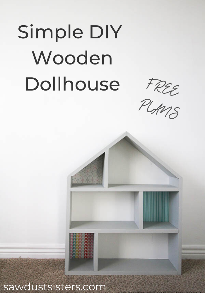 DIY Handmade Wooden Dollhouse {Video and Free Plans} - Sawdust Sisters -   17 diy projects Wooden awesome ideas