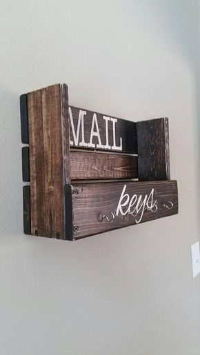 Mail and key organizer -   17 diy projects Wooden awesome ideas
