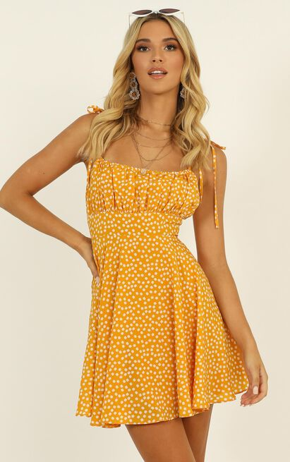 Summer Jam Dress In Yellow Floral | Showpo -   17 dress Yellow floral ideas