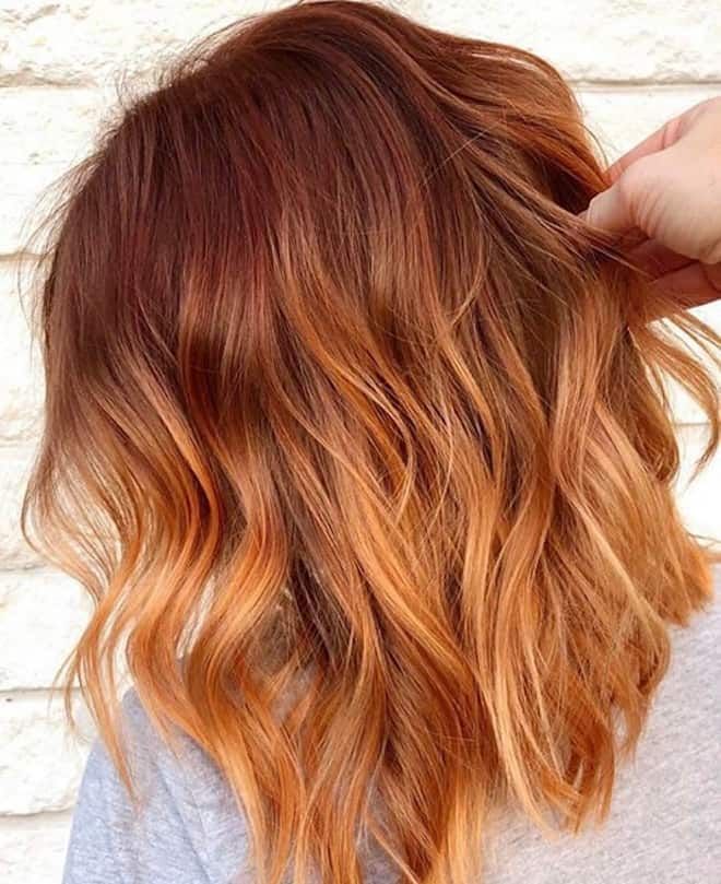 The Ginger Peach Hair Color Trend is a Wearable Way to Rock Pastel Hair -   17 hair Trends balayage ideas