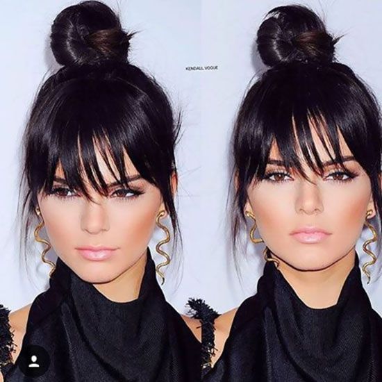 25 Hairstyles To Slim Down Round Faces -   17 hairstyles For Round Faces bun ideas