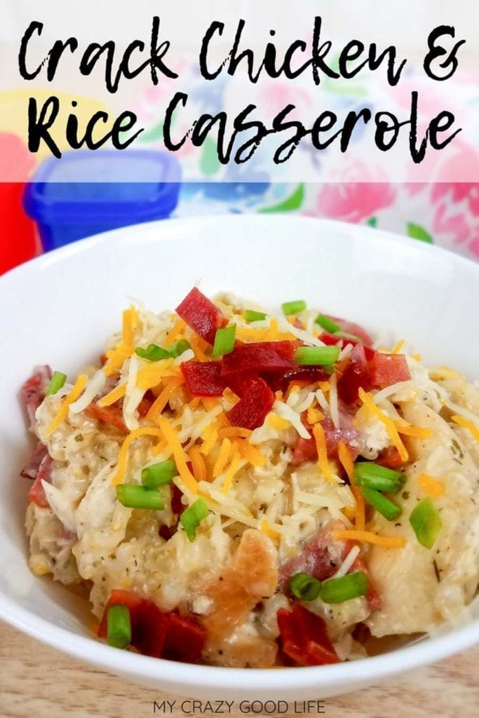 Healthy Crack Chicken Casserole with Rice - My Crazy Good Life -   17 healthy recipes weight loss 21 day fix ideas