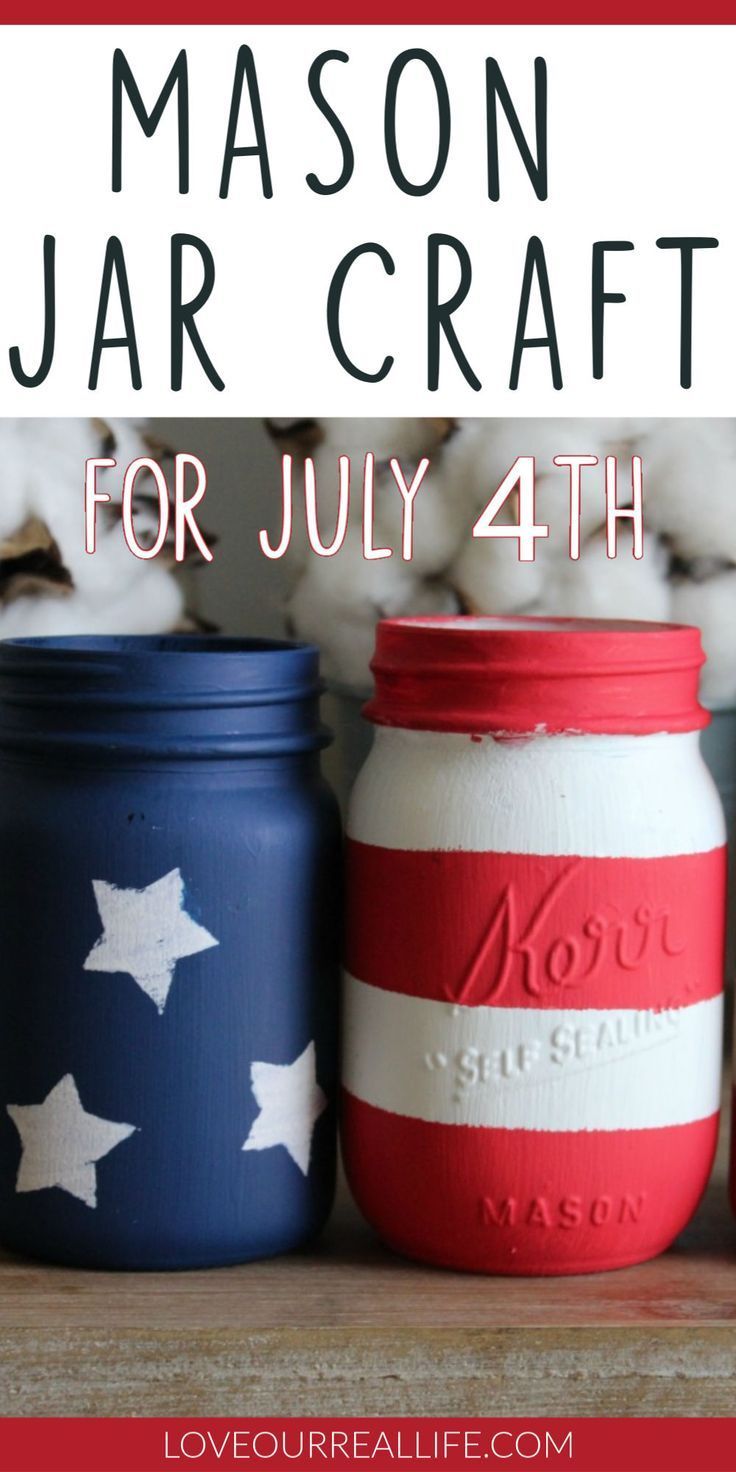 4th of July Home Decor Ideas / Celebrate Our Nation ? Love Our Real Life -   17 holiday Art mason jars ideas