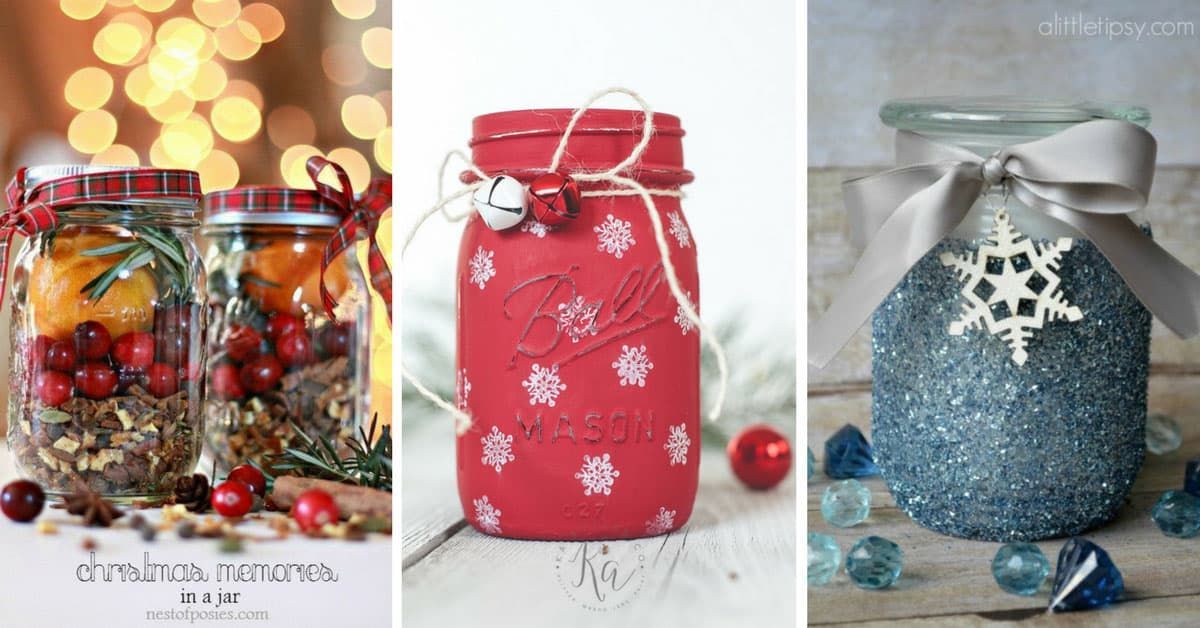 21 Festively Fun Christmas Mason Jar Crafts for the Holidays! -   17 holiday Art mason jars ideas