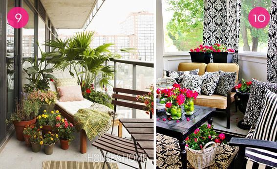 Eye Candy: 10 Inspiring Small Porches And Patios -   17 plants Small porches ideas