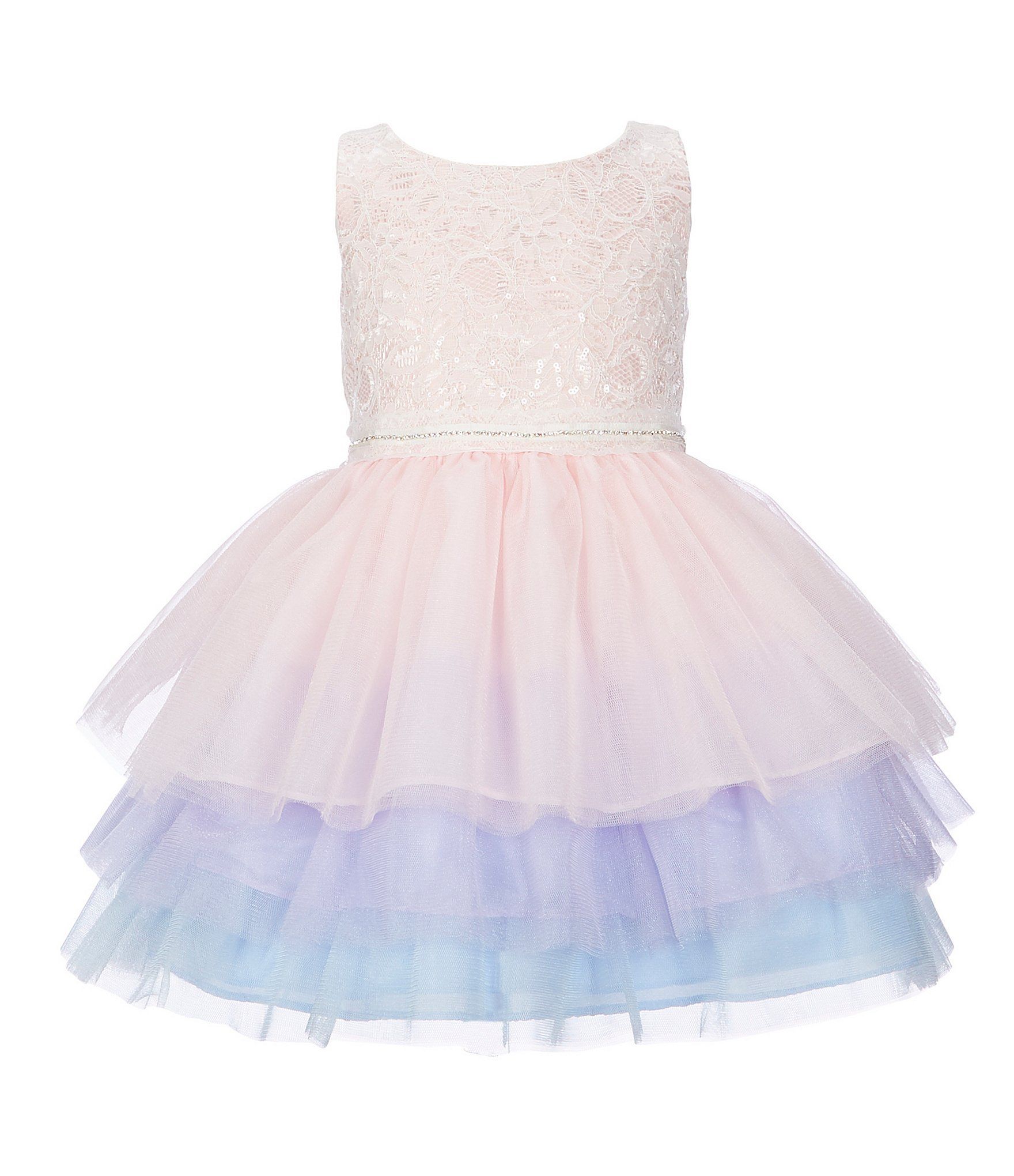 Sweet Kids Little Girls 2-6 Lace Bodice/Tiered Tutu Fit-And-Flare Dress | Dillard's -   18 cocktail dress For Kids ideas