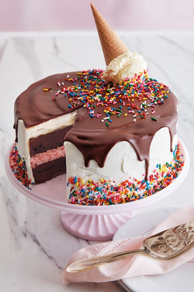 Neapolitan Ice Cream Cake Recipe | Williams Sonoma Taste -   18 cream cake For Kids ideas