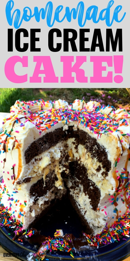 How to Make a Homemade Ice Cream Cake for a Fun Celebration -   18 cream cake For Kids ideas