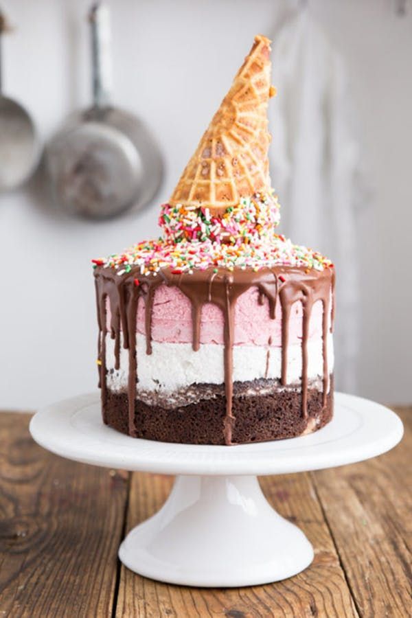 The 50 Most Delicious, Spectacular Ice-Cream Cake Recipes -   18 cream cake For Kids ideas