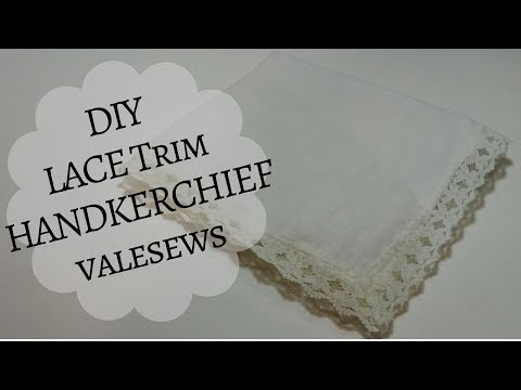 DIY Lace Trim Handkerchief Beginner Sewing | Valesews -   18 DIY Clothes Lace sewing projects ideas