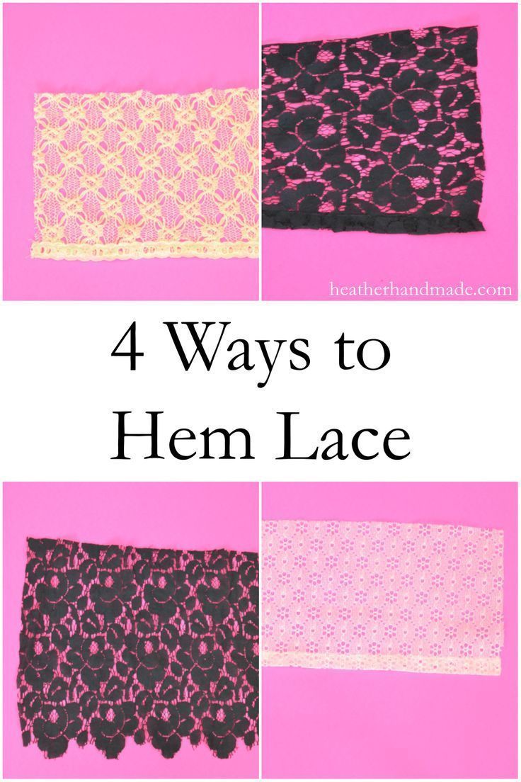 How to Hem Lace + a Lace Trumpet Skirt • Heather Handmade -   18 DIY Clothes Lace sewing projects ideas
