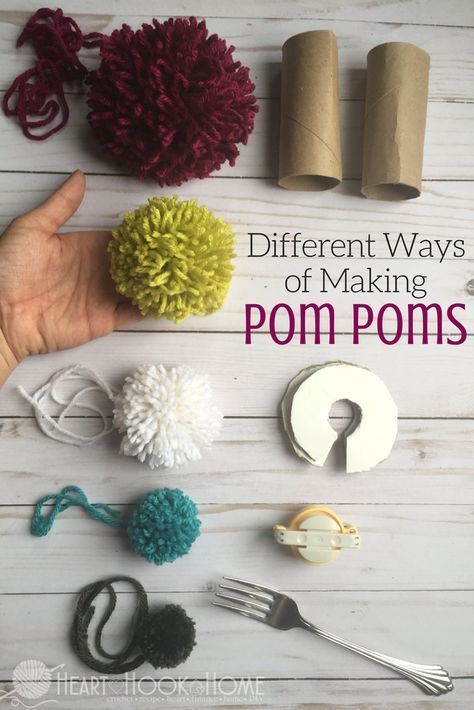 Different Methods of Making Pom Poms -   18 diy projects Cute pom poms ideas