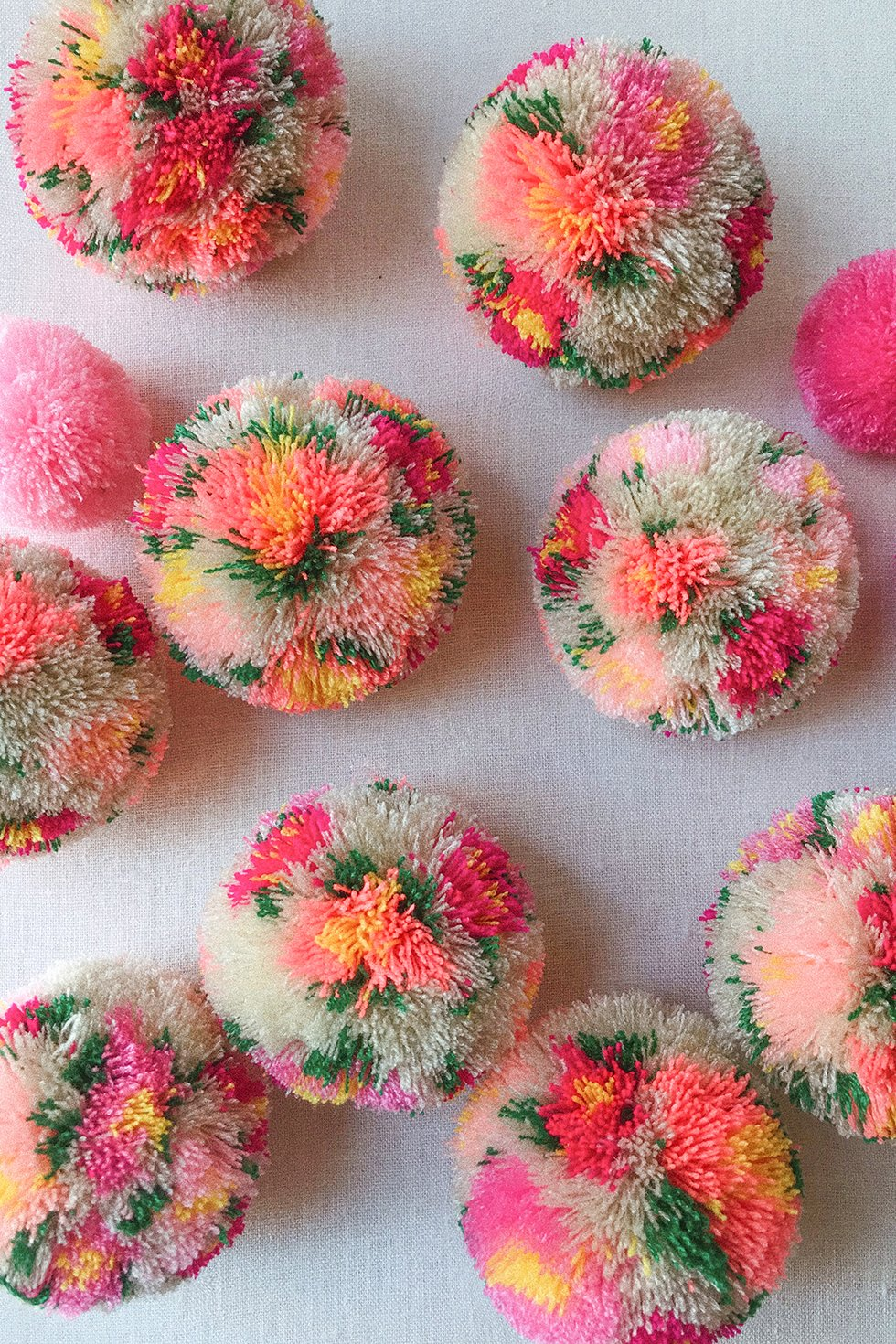 DIY Floral Pom Poms - Honestly WTF -   18 diy projects Cute pom poms ideas